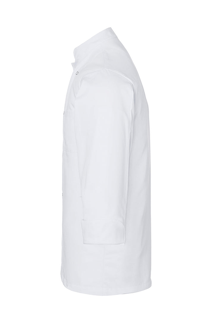 Karlowsky Langarm Kochjacke Basic in weiß, Polymix, Druckknöpfe BJM 2-3-L
