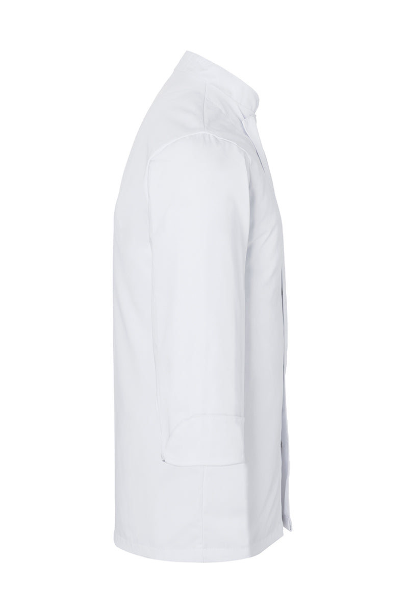 Karlowsky Langarm Kochjacke Basic in weiß, Polymix, Druckknöpfe BJM 2-3-L