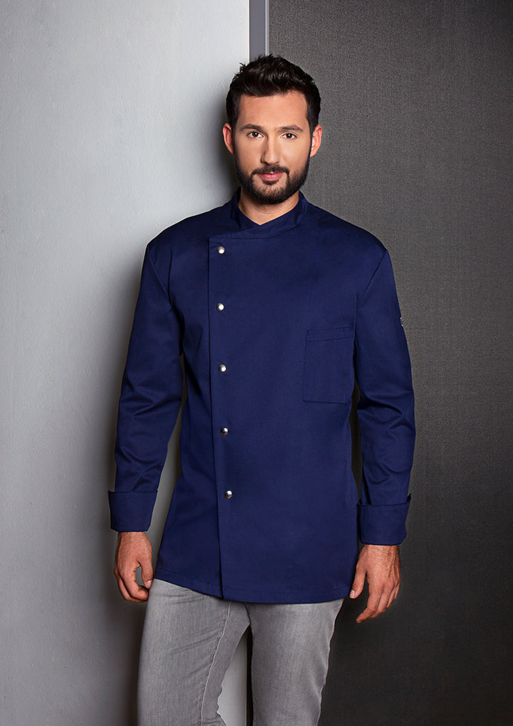 Karlowsky Langarm Herren-Kochjacke Lars in marine, Regular Fit JM 14-10-52