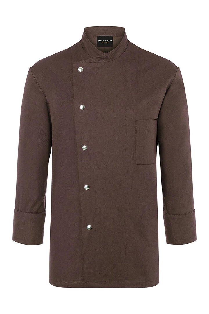 Karlowsky Langarm Herren-Kochjacke Lars in hellbraun, Regular Fit JM 14-28-52