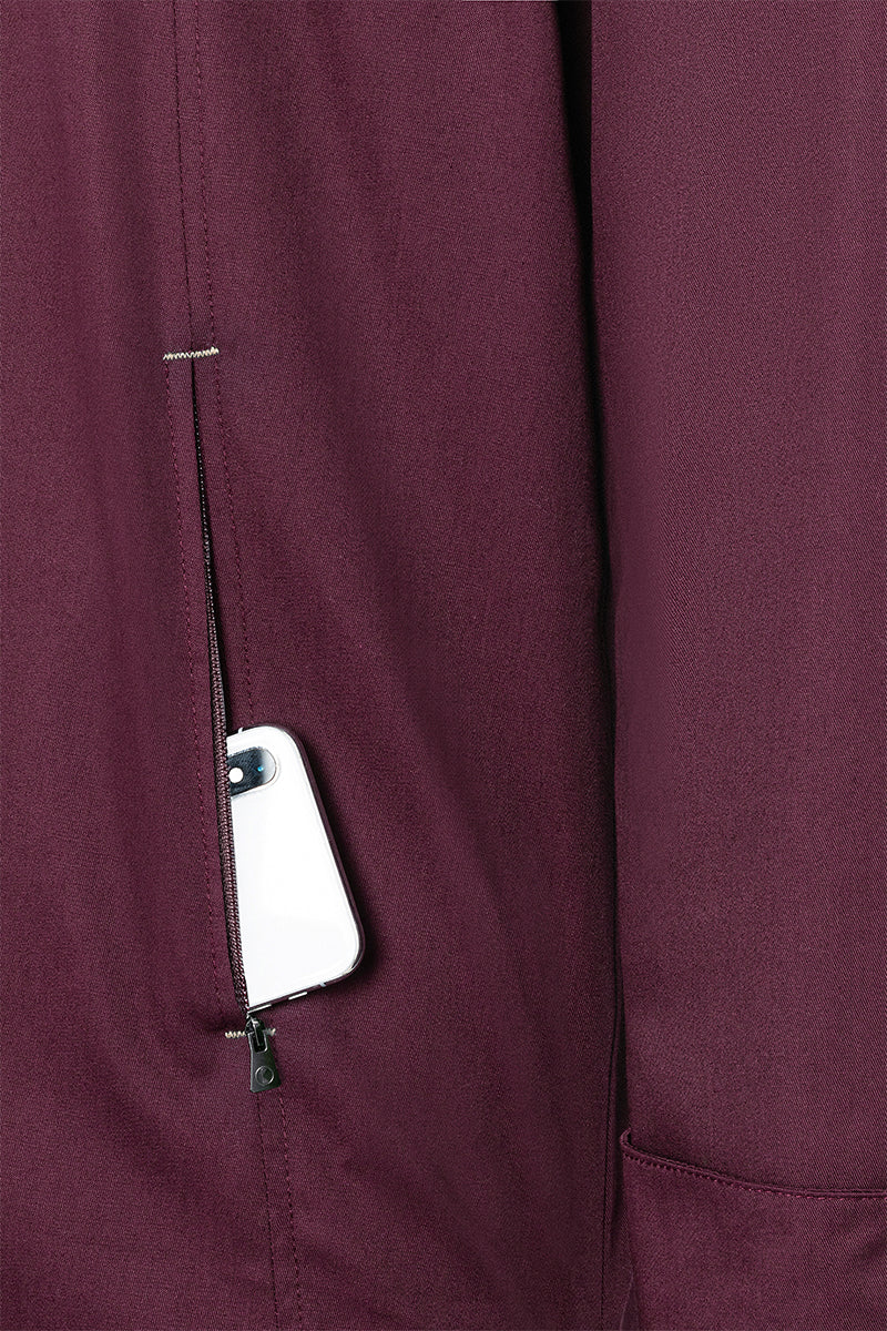 Karlowsky Langarm Herren-Kochjacke Green Generation in aubergine, leicht tailliert JM 35-39-52