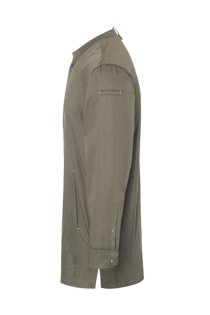Karlowsky Langarm Herren-Kochjacke Green Generation in salbei, leicht tailliert JM 35-67-52