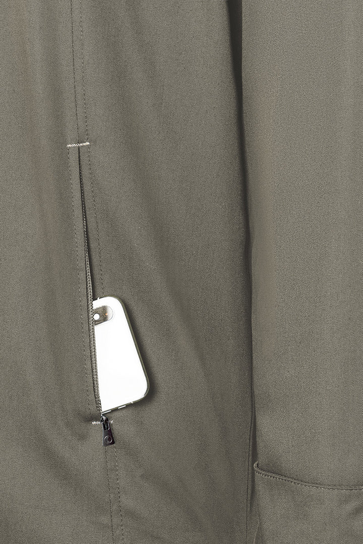 Karlowsky Langarm Herren-Kochjacke Green Generation in salbei, leicht tailliert JM 35-67-52