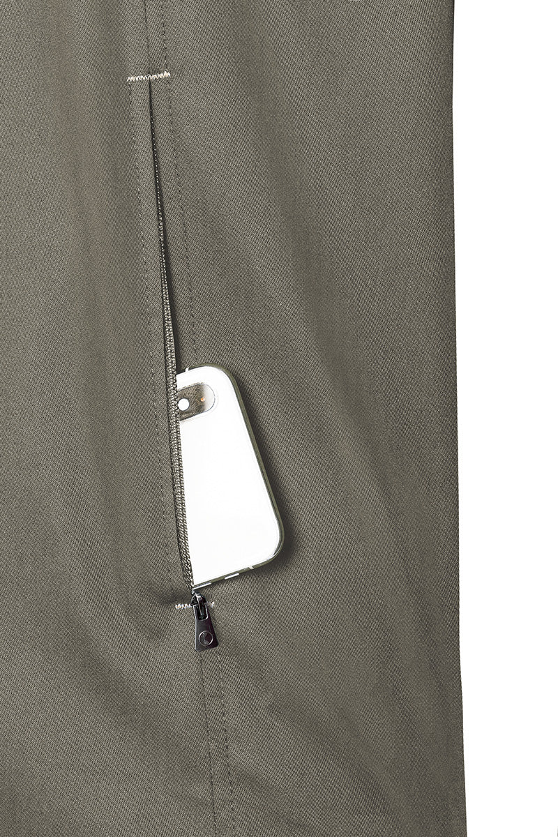 Karlowsky Kurzarm Herren-Kochjacke Green Generation in salbei, leicht tailliert JM 36-67-62