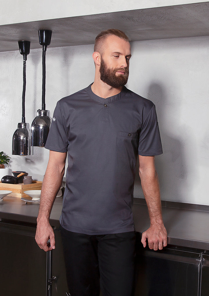 Karlowsky Koch T-Shirt Kurzarm TM 5-5-L anthrazit, Slim Fit