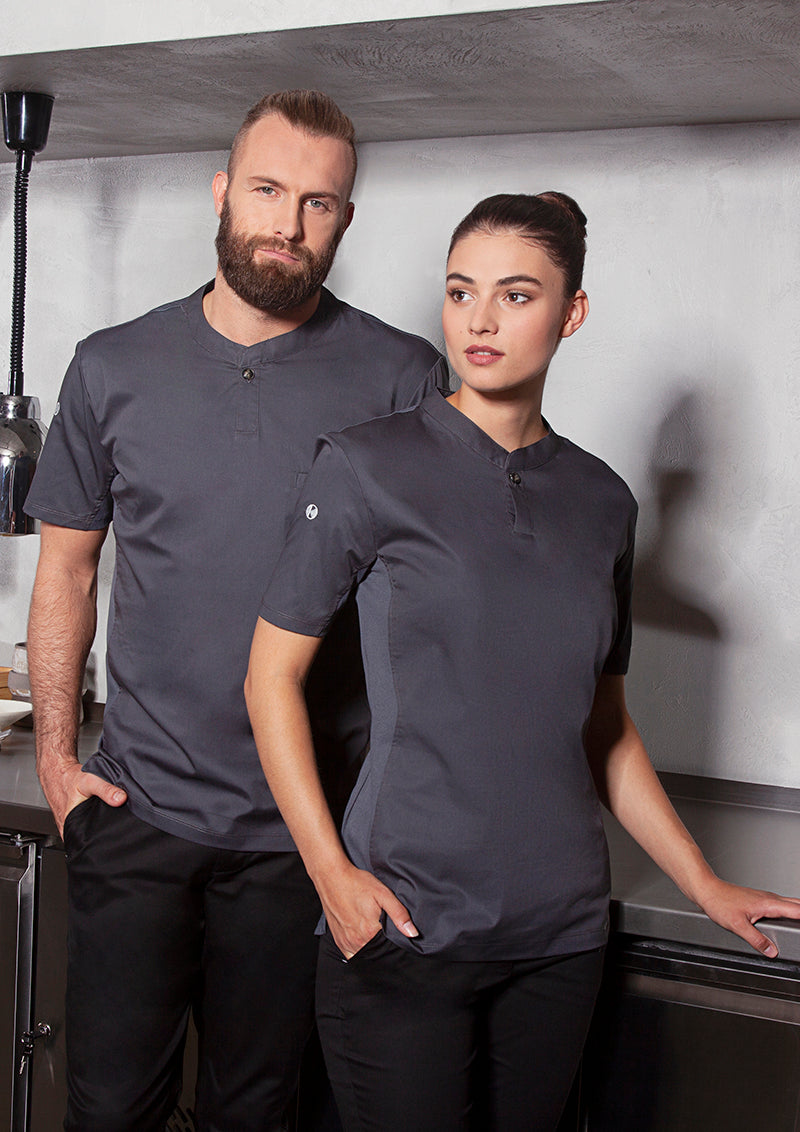 Karlowsky Koch T-Shirt Kurzarm TM 5-5-L anthrazit, Slim Fit