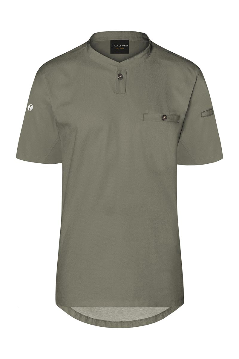 Karlowsky Koch T-Shirt Kurzarm TM 5-67-L olive, Slim Fit