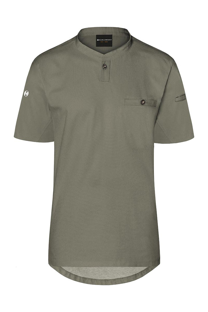 Karlowsky Koch T-Shirt Kurzarm TM 5-67-L olive, Slim Fit